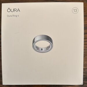 Oura Ring 4 Silver, Size 13